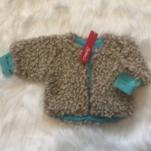 Zutano Girls Furry Zipper Jacket